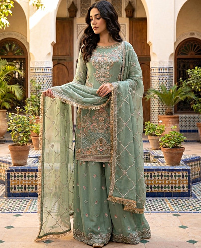 Damenanzug sharara kameez - damenanzug,