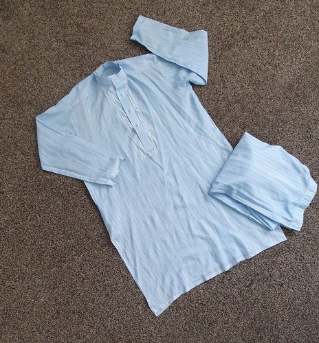 Herren baby blau salwar kameez - baby,