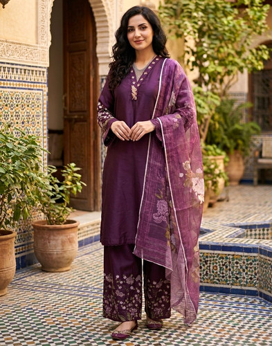 Damen kameez teiler pflaume - damen,